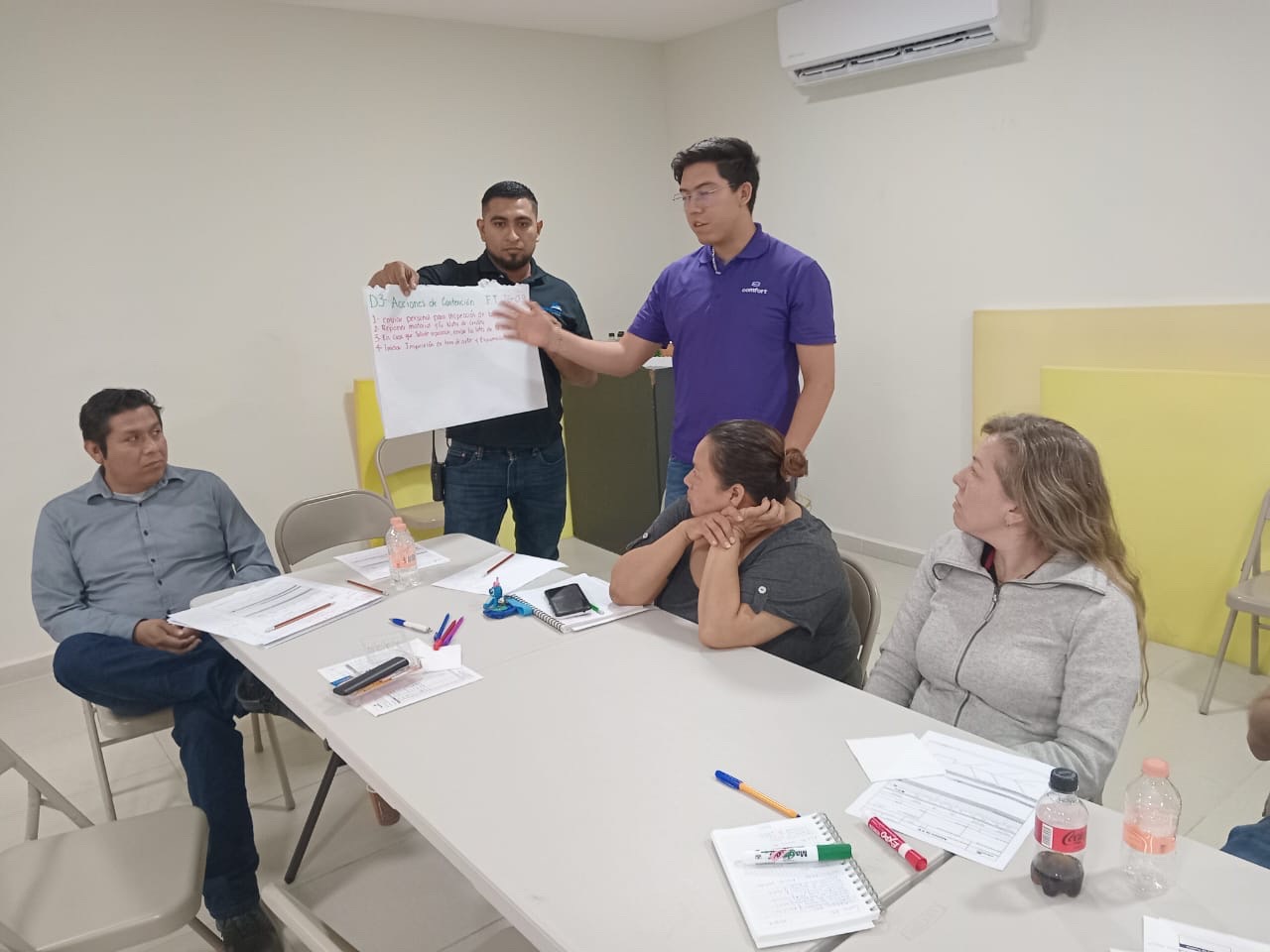 Participación de asistentes en ejercicio